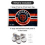 Chicago Bears Patch Button Banner Flag with Tack Wall Pads