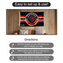 Chicago Bears Patch Button Banner Flag with Tack Wall Pads