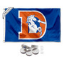 Denver Broncos Vintage Banner Flag with Tack Wall Pads