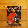 Cleveland Browns Fall Football Leaves Decorative Double Sided Garden Flag