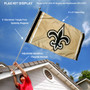 New Orleans Saints Old Gold Flag Pole and Bracket Kit