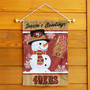 San Francisco 49ers Holiday Winter Snow Double Sided Garden Flag