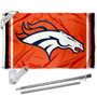 Denver Broncos Orange Flag Pole and Bracket Kit