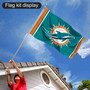 Miami Dolphins Flag Pole and Bracket Kit