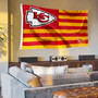 Kansas City Chiefs Nation Banner Flag with Wall Tack Pads