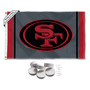 San Francisco 49ers Black Sideline Banner Flag with Tack Wall Pads