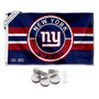 New York Giants Patch Button Banner Flag with Tack Wall Pads