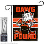 Cleveland Browns Dawg Pound Garden Flag and Stand Pole Mount