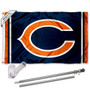 Chicago Bears C Logo Flag Pole and Bracket Kit