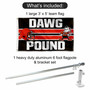 Cleveland Browns Dawg Pound Slogan Flag Pole and Bracket Kit