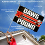 Cleveland Browns Dawg Pound Slogan Flag Pole and Bracket Kit