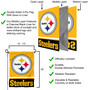 Pittsburgh Steelers Garden Flag and Stand