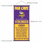 Minnesota Vikings Man Cave Fan Banner