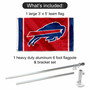 Buffalo Bills Flag Pole and Mount Bracket Kit