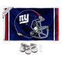 New York Giants Helmet Banner Flag with Tack Wall Pads