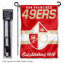 San Francisco 49ers Retro Garden Banner and Flag Stand