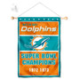 Miami Dolphins 2 Time Champions Window and Wall Banner