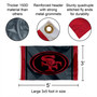 San Francisco 49ers Blackout Flag Pole and Bracket Kit