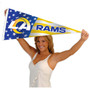 Los Angeles Rams Nation USA Americana Stars and Stripes Pennant Flag