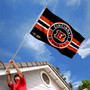 Cincinnati Bengals Patch Button Banner Flag with Tack Wall Pads