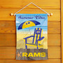 Los Angeles Rams Summer Vibes Double Sided Garden Flag