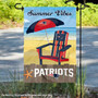 New England Patriots Summer Vibes Double Sided Garden Flag