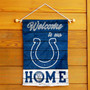 Indianapolis Colts Welcome To Our Home Double Sided Garden Flag