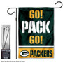 Green Bay Packers Go Pack Go Garden Flag and Stand Pole Mount