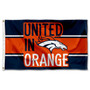 Denver Broncos United In Orange Flag