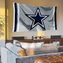 Dallas Cowboys Silver Banner Flag with Tack Wall Pads