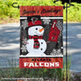 Atlanta Falcons Holiday Winter Snow Double Sided Garden Flag