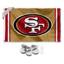 San Francisco 49ers Gold Banner Flag with Tack Wall Pads