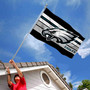 Philadelphia Eagles Black Stripes Banner Flag with Tack Wall Pads