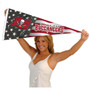 Tampa Bay Buccaneers Nation USA Americana Stars and Stripes Pennant Flag