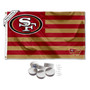 San Francisco 49ers Nation Banner Flag with Tack Wall Pads