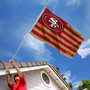 San Francisco 49ers Nation Banner Flag with Tack Wall Pads