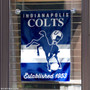 Indianapolis Colts Throwback Logo Double Sided Garden Flag Flag