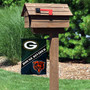 Packers and Bears House Divided Garden Flag