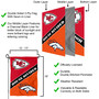 Chiefs and Broncos House Divided Garden Flag