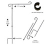 Chicago Bears Monsters Garden Flag and Stand Pole Mount