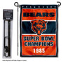 Chicago Bears 1985 Champions Garden Banner and Flag Stand