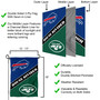 Bills and Jets House Divided Garden Flag