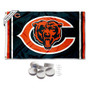 Chicago Bears Banner Flag with Tack Wall Pads
