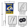 Los Angeles Rams Welcome Home Garden Banner and Flag Stand