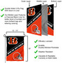 Bengals and Browns House Divided Garden Flag