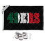 San Francisco 49ers Mexico Banner Flag with Tack Wall Pads