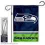 Seattle Seahawks Garden Flag and Stand Pole Mount