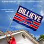 Buffalo Bills Billieve Slogan Flag Pole and Bracket Kit