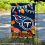 Tennessee Titans Fall Football Leaves Decorative Double Sided Garden Flag