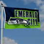 Seattle Seahawks Emerald City Flag